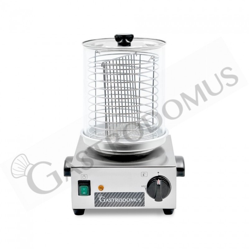 Cuoci Hot Dog con potenza 800 W e dimensioni L 350 mm x P 350 mm x H 440 mm Cuoci Hot Dog con potenza 800 W e dimensioni L 350 mm x P 350 mm x H 440 mm