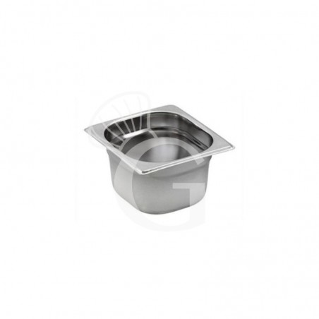 Bacinella in acciaio inox GN1/9 L 176 mm x P 108 mm x H 100 mm Bacinella in acciaio inox GN1/9 L 176 mm x P 108 mm x H 100 mm
