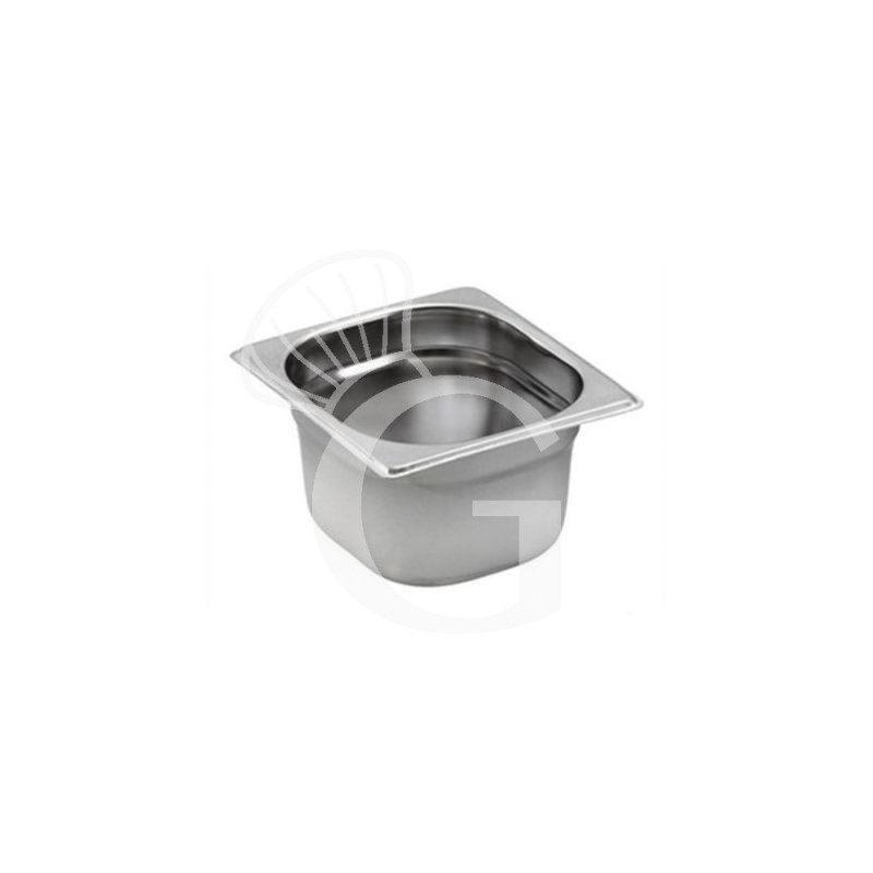 Bacinella in acciaio inox GN1/9 L 176 mm x P 108 mm x H 65 mm