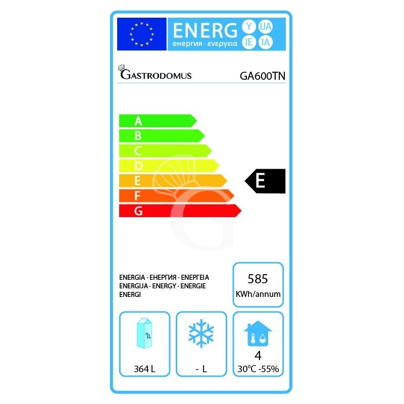 Armadio Refrigerato Statico 0°C/+8°C 535 LT