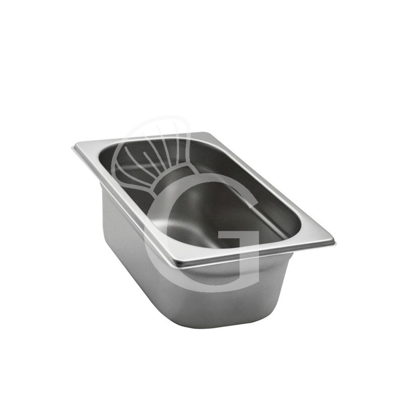 Bacinella in acciaio inox GN1/4 L 265 mm x P 162 mm x H 100 mm