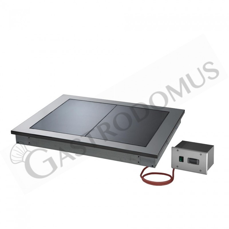 Piano vetroriscalsato da incasso - dimensioni L 810 x P 640 x H 85 mm Piano vetroriscalsato da incasso - dimensioni L 810 x P 640 x H 85 mm