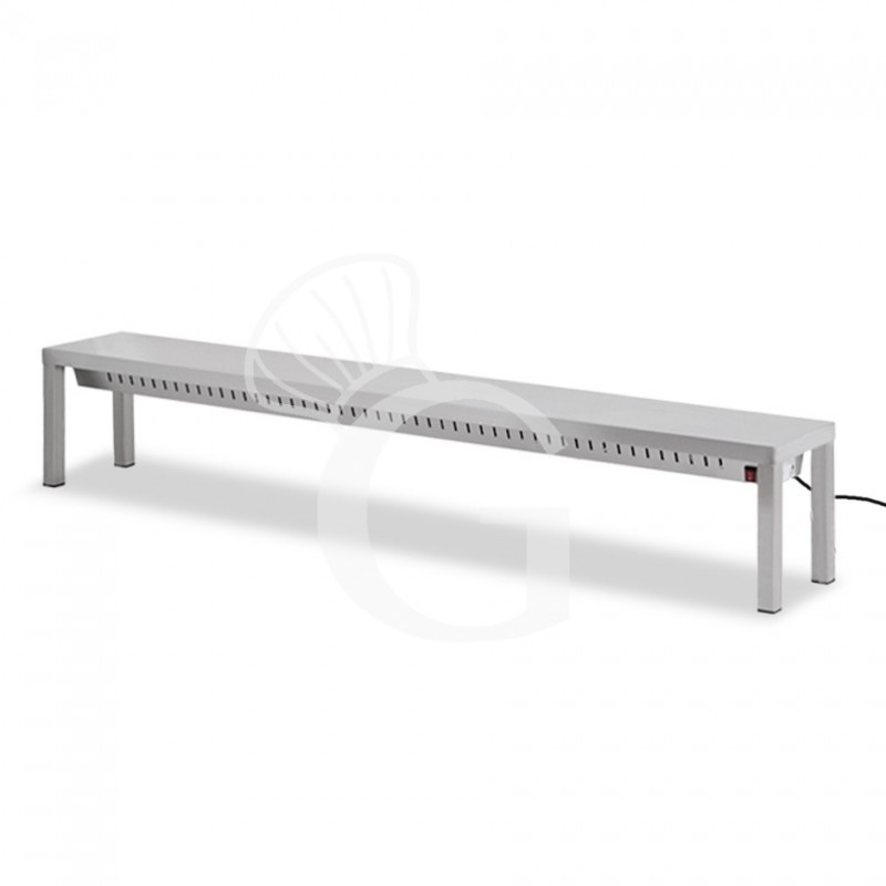 Ripiano singolo riscaldato L 2000 x P 300 x H 350 mm