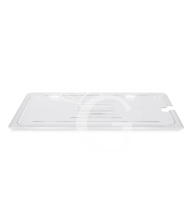 Coperchio con foro mestolo in policarbonato GN1/1 dimensioni L 525 mm x P 320 mm x H 15 mm
