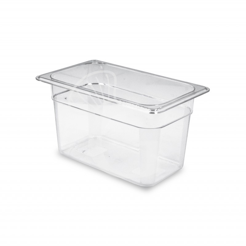 Bacinella in policarbonato GN1/4 dimensioni L 260 x P 160 x H 150 mm