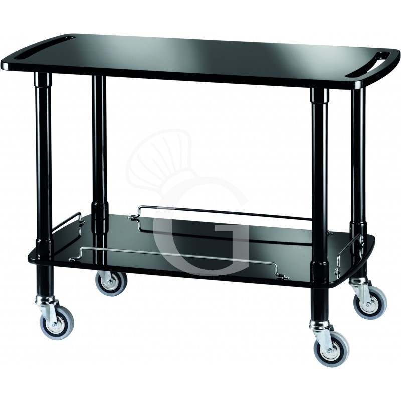 Carrello di servizio in legno con 2 ripiani, L1100mmxP550mmxH820mm