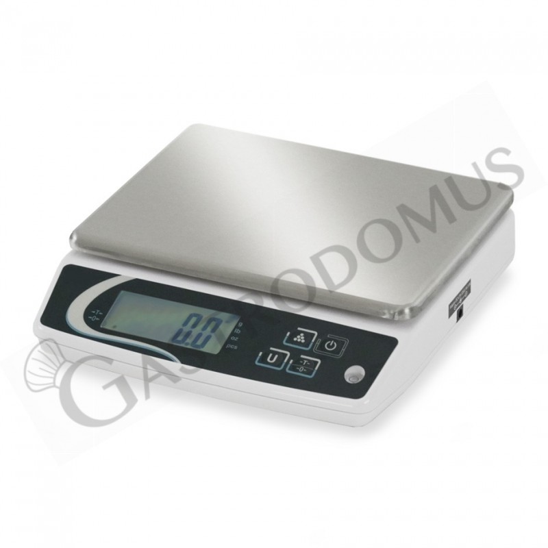 Bilancia da cucina 5 kg/1 g bilancia alimentare con display LCD  retroilluminato e funzione tara, bilancia multifunzione in acciaio inox per