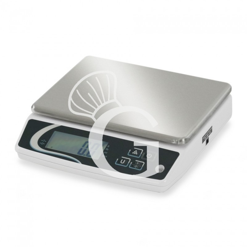 Bilancia in ABS solo peso con funzione conta pezzi, portata 5 Kg, precisione 0,5 g - L 240 mm x P 240 mm x H 70 mm