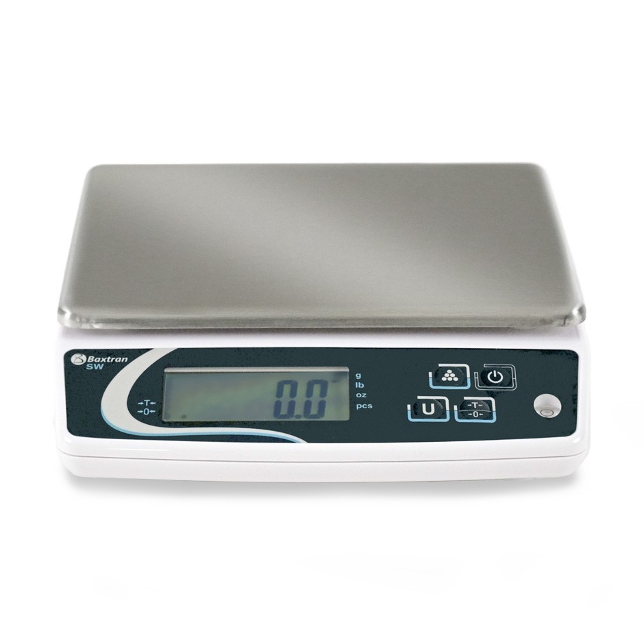 Bilancia in ABS solo peso con funzione conta pezzi, portata 10 Kg precisione 1 g L 240 mm x P 240 mm x H 70 mm