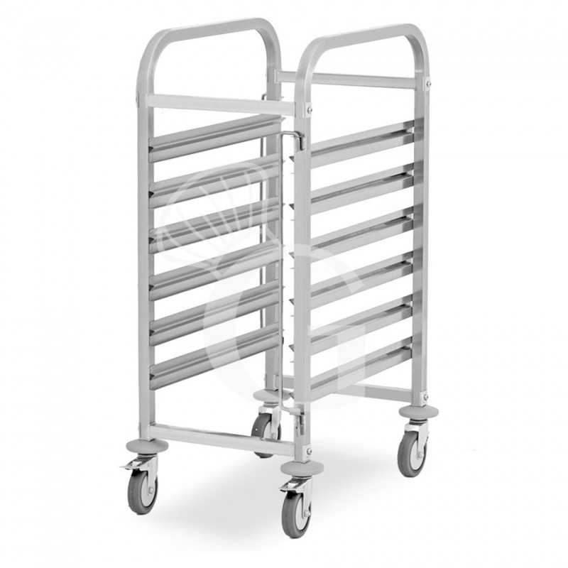 Carrello portateglie per 6 teglie GN1/1 - L 385 mm x P 550 mm x H 1000 mm