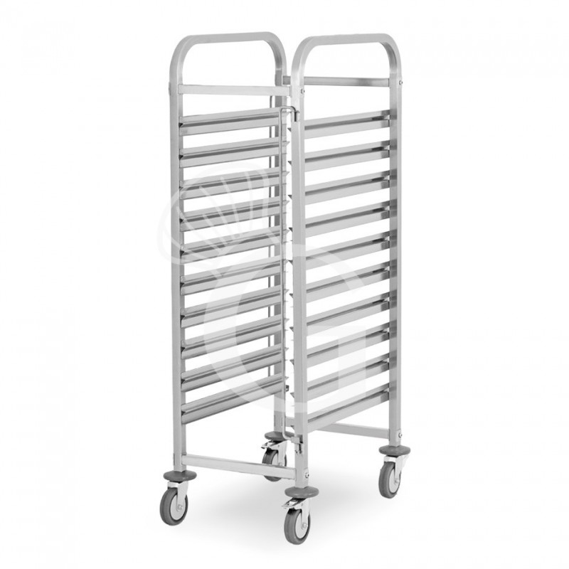 Carrello portateglie per 10 teglie GN1/1 - L 385 mm x P 555 mm x H 1290 mm