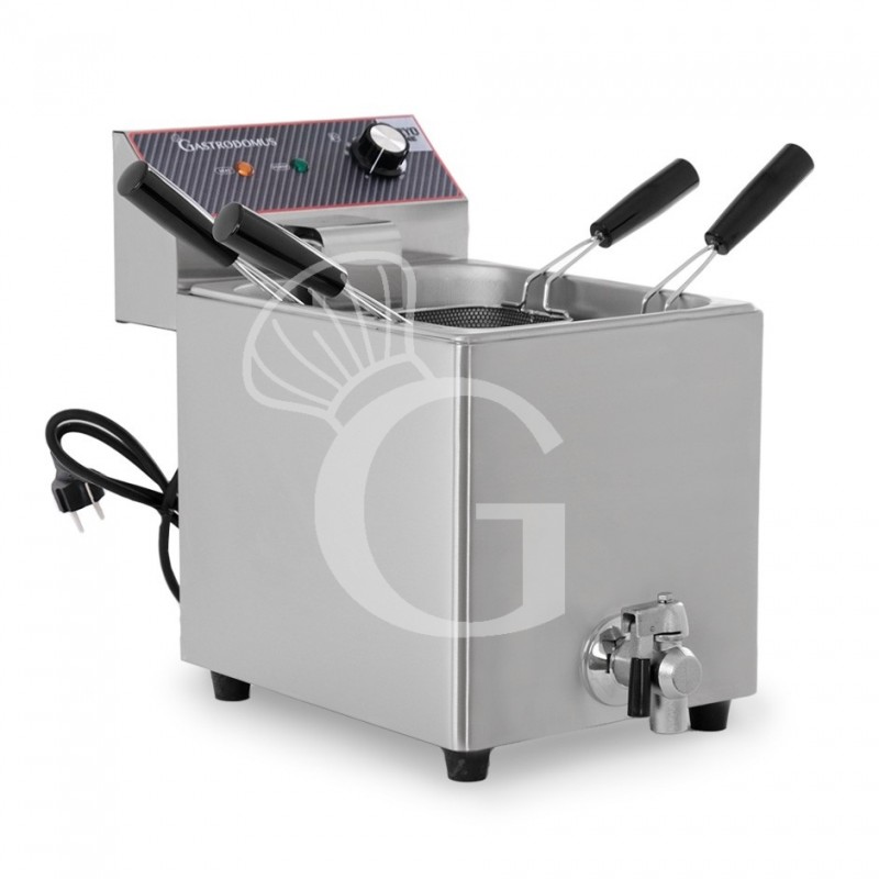 Cuocipasta elettrico da banco 1 vasca con 4 cestelli inclusi - capacità 8 LT