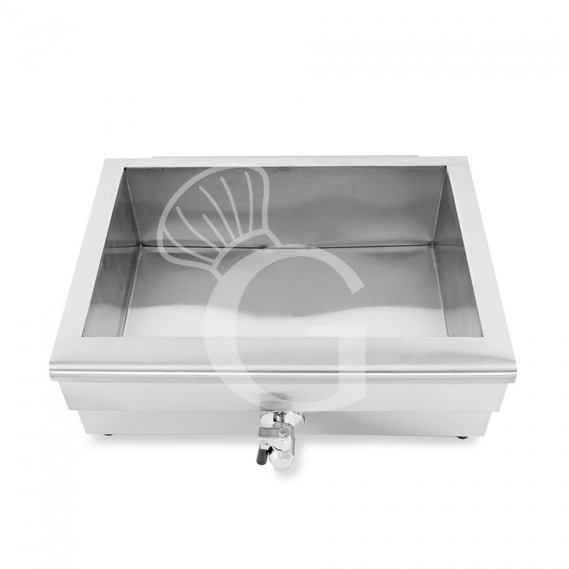 Friggitrice elettrica da banco con 1 vasca capacità 30 LT con controllo temperatura, 4800 W, Monofase