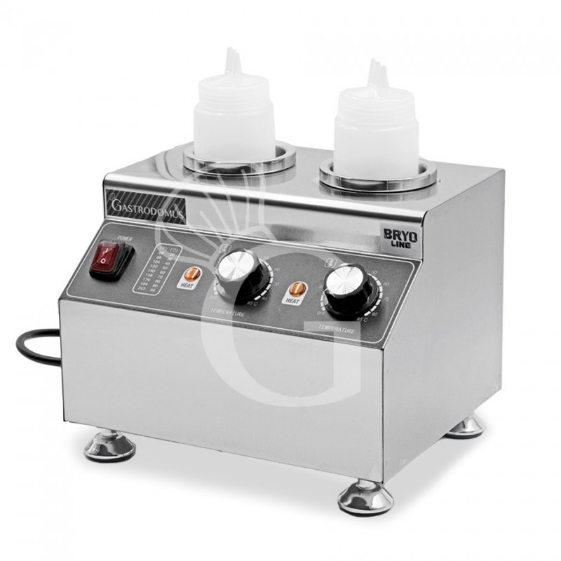 Scaldavivande elettrico a secco - due vasche con capacità 650 ML ciascuna