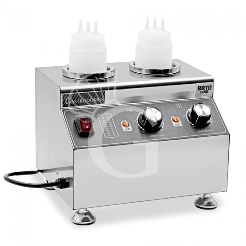 Scaldavivande elettrico a secco - due vasche con capacità 650 ML ciascuna