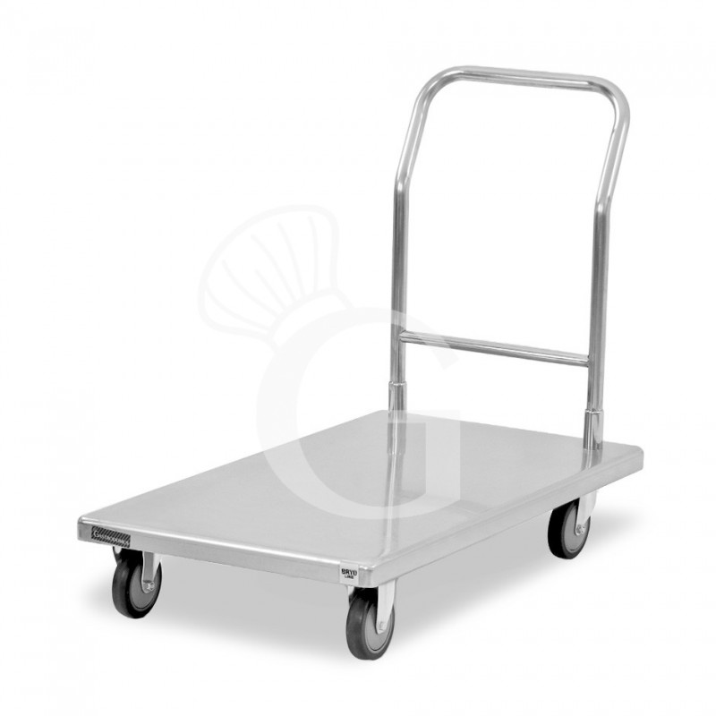 Carrello acciaio inox 1 ripiano L 1090 mm x P 610 mm x H 900 mm portata 150 kg