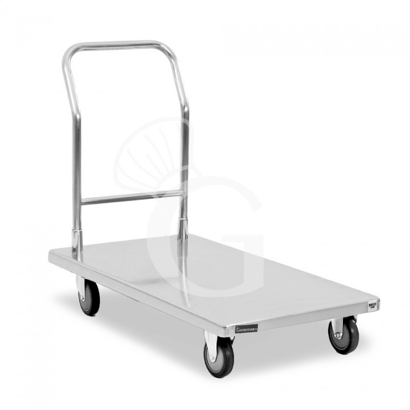 Carrello acciaio inox 1 ripiano L 1090 mm x P 610 mm x H 900 mm portata 150 kg