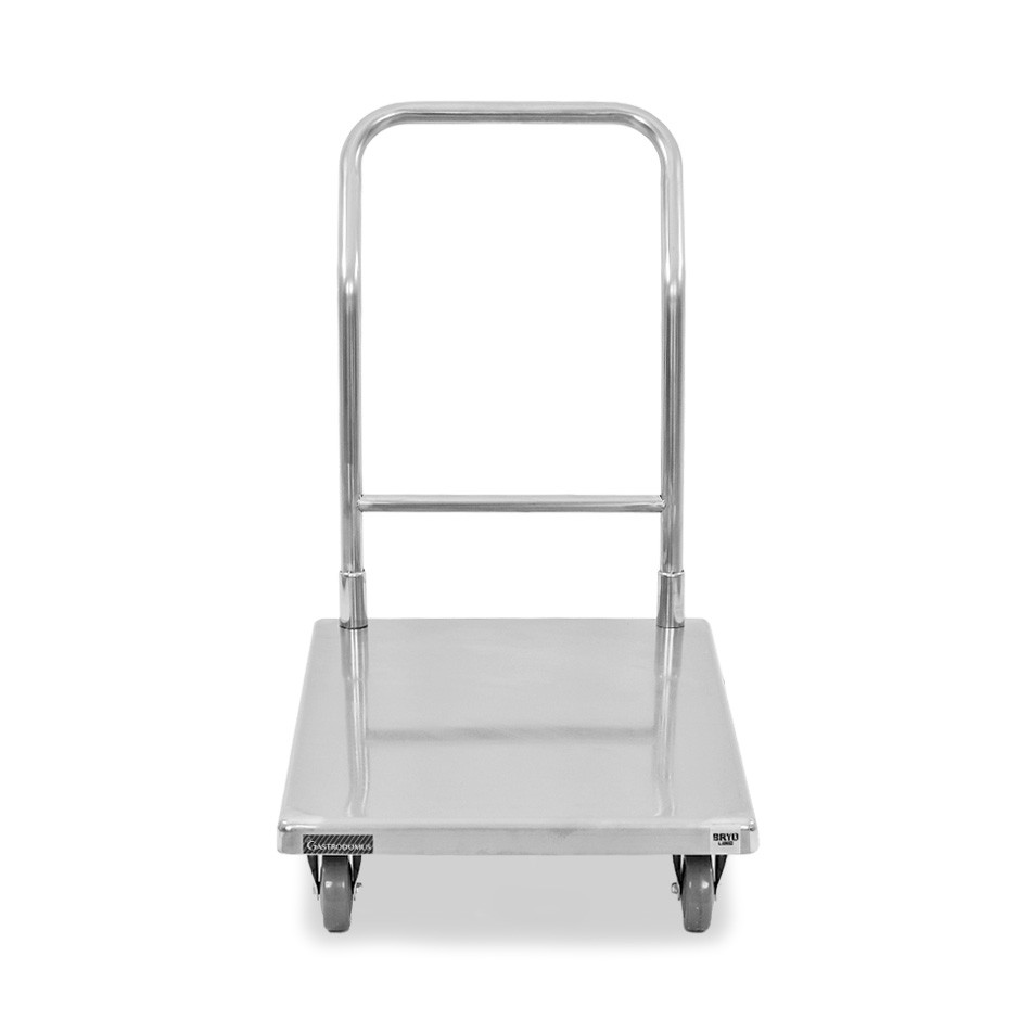 Carrello acciaio inox 1 ripiano L 890 mm x P 550 mm x H 875 mm portata 180 kg