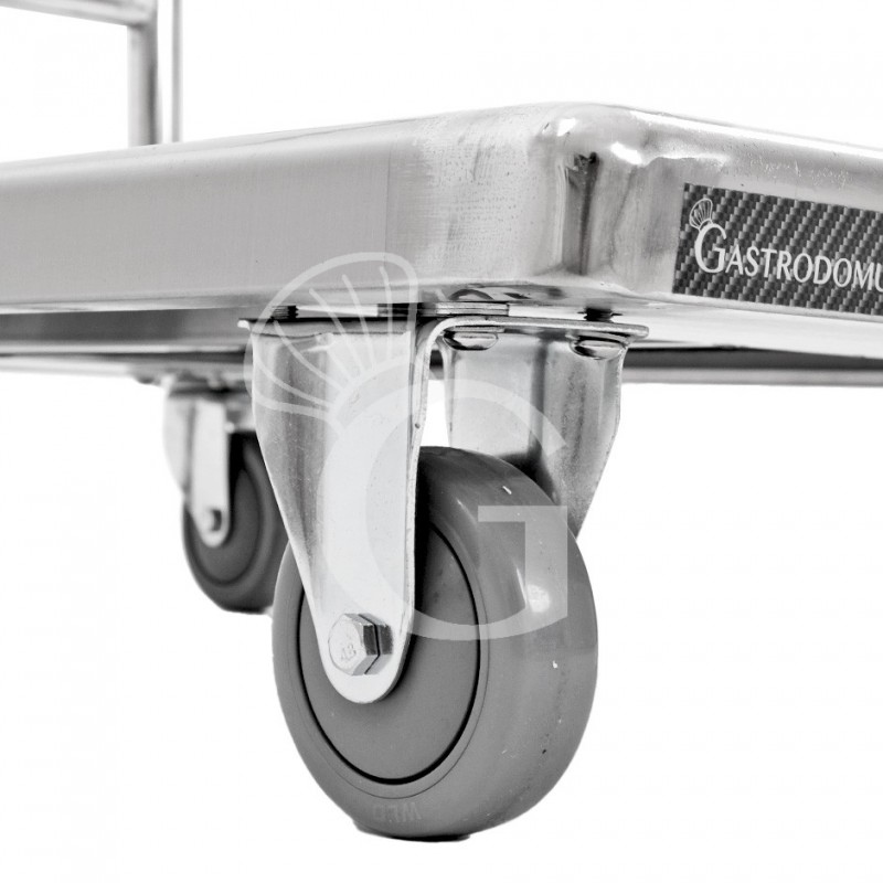 Carrello acciaio inox 1 ripiano L 890 mm x P 550 mm x H 875 mm portata 180 kg