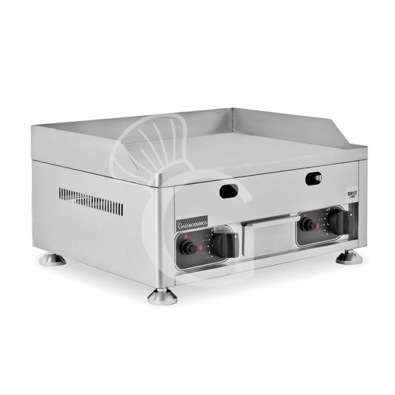 Fry top a gas da banco con piastra liscia - dimensioni L 600 mm x P 580 mm x H 305 mm