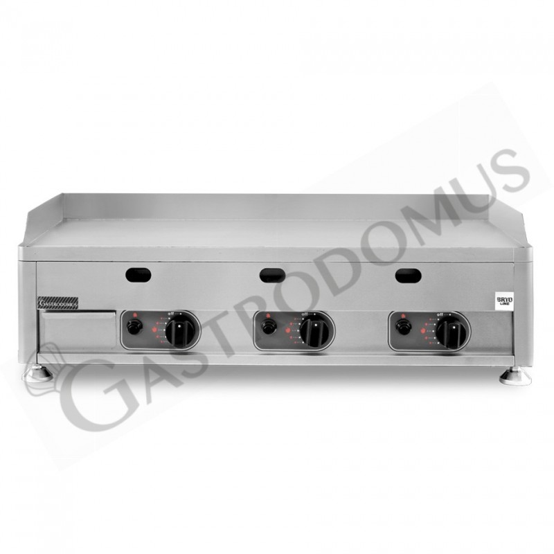 Fry top a gas da banco con piastra liscia - dimensioni L 1000 mm x P 580 mm x H 305 mm Fry top a gas da banco con piastra liscia - dimensioni L 1000 mm x P 580 mm x H 305 mm
