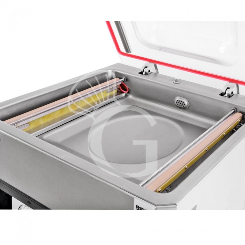 Macchina sottovuoto in acciaio inox AISI 201 - dimensioni L 490 mm x P 540 mm x H 475 mm