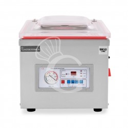 Macchina sottovuoto in acciaio inox AISI 201 - dimensioni L 510 mm x P 370 mm x H 390 mm