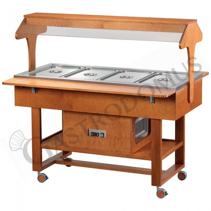 Espositore refrigerato in legno con cupola -5°C/+5°C - L 1480 mm x P 1120 mm x H 1410 mm Espositore refrigerato in legno con cupola -5°C/+5°C - L 1480 mm x P 1120 mm x H 1410 mm