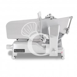 Affettatrice a gravità semiautomatica in acciaio inox anodizzato lama diametro 300 mm - Monofase