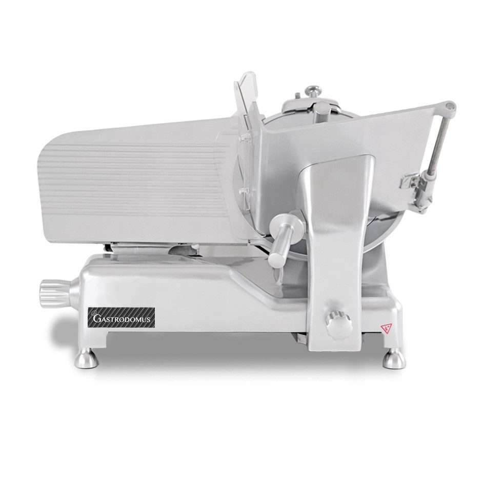 Affettatrice a gravità semiautomatica in acciaio inox anodizzato lama diametro 300 mm - Monofase