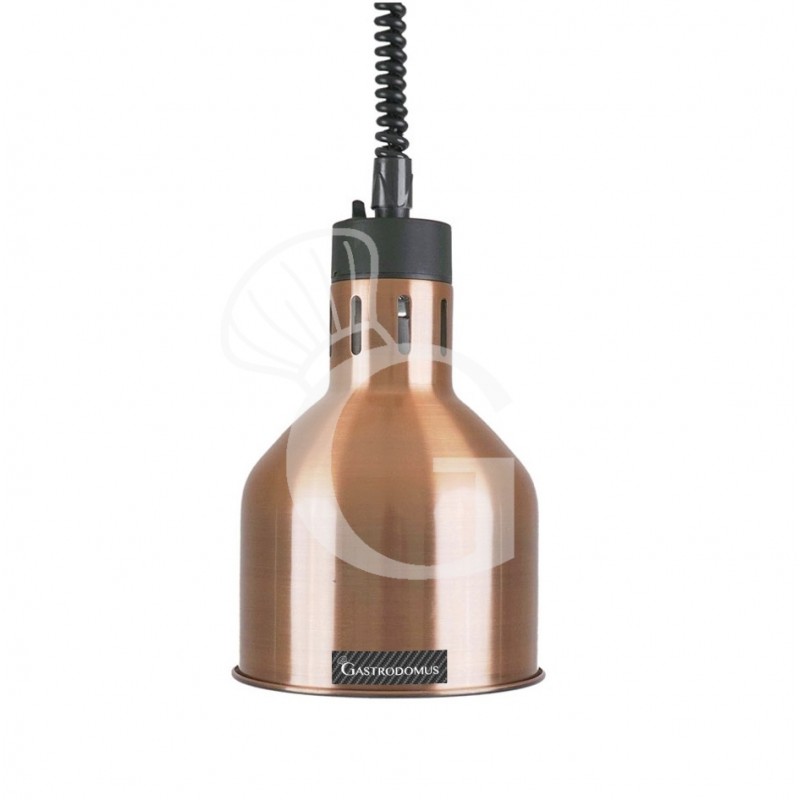 Lampada riscaldante color rame diametro 175 mm luce bianca Lampada riscaldante color rame diametro 175 mm luce bianca