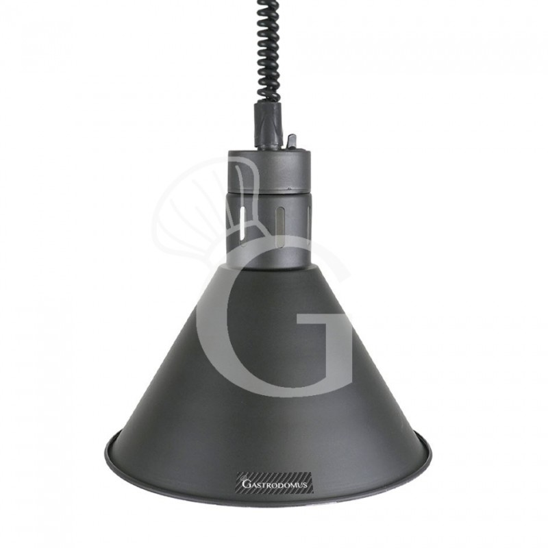 Lampada riscaldante color nero diametro 270 mm luce bianca Lampada riscaldante color nero diametro 270 mm luce bianca