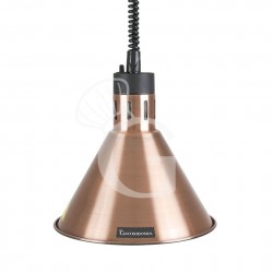 Lampada riscaldante color rame diametro 270 mm luce bianca