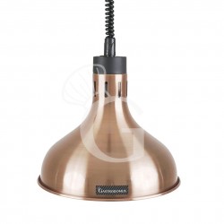 Lampada riscaldante color rame diametro 290 mm luce bianca