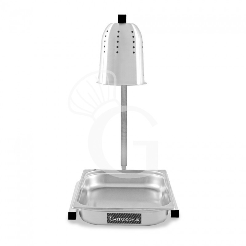 Lampada doppia scalda fritti - dimensioni L 550 x P 360 x H 660 mm
