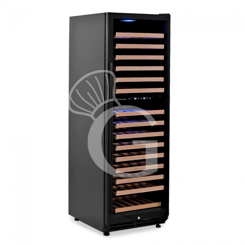 Cantina Vino da incasso Ventilata doppia temperatura 420 LT 15 ripiani 165 bottiglie +5°C/+22°C