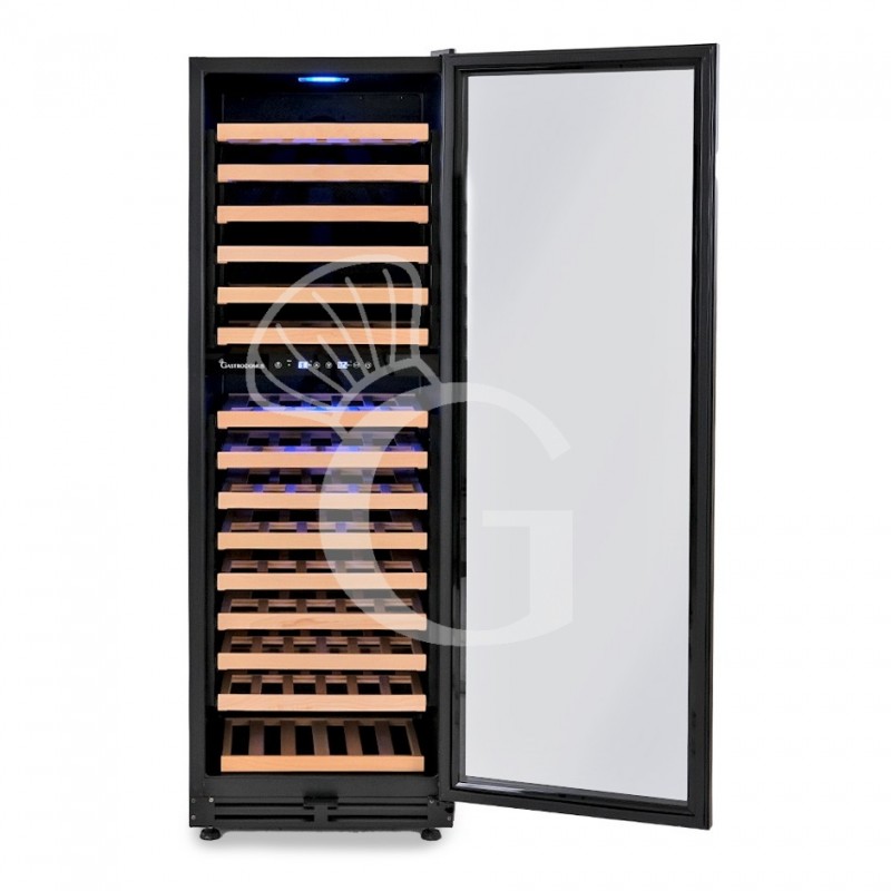 Cantina Vino da incasso Ventilata doppia temperatura 420 LT 15 ripiani 165 bottiglie +5°C/+22°C