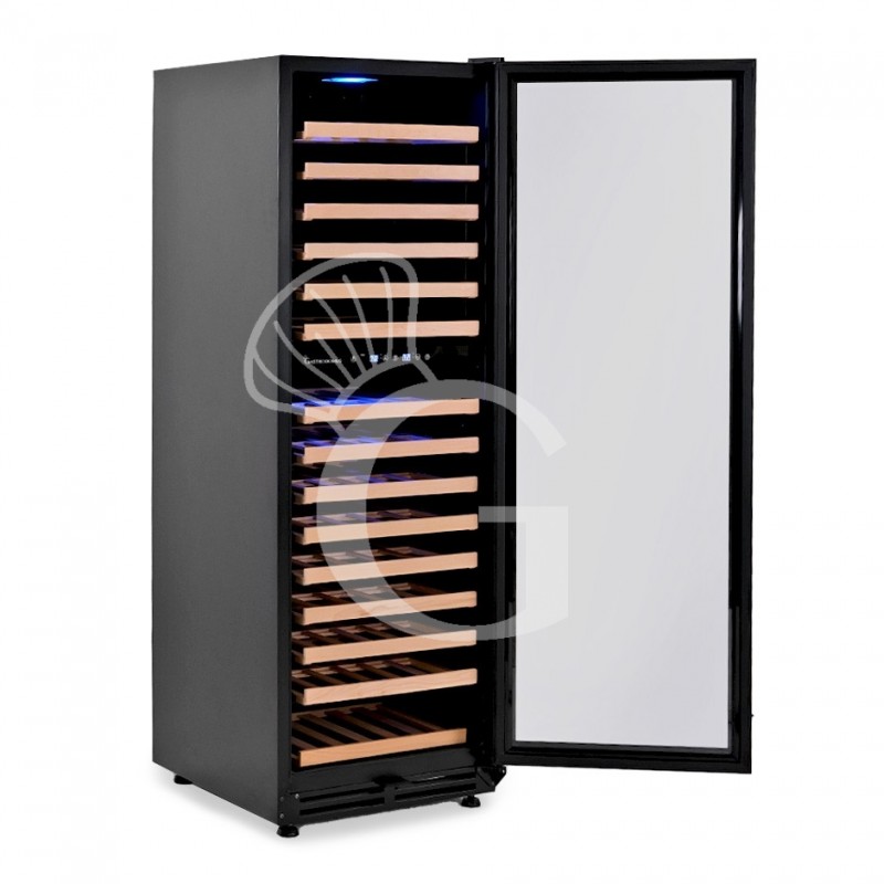 Cantina Vino da incasso Ventilata doppia temperatura 420 LT 15 ripiani 165 bottiglie +5°C/+22°C