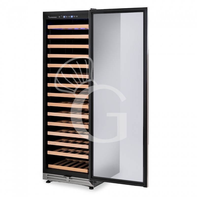 Cantina Vino da incasso Ventilata porta inox 420 LT 15 ripiani 155 bottiglie +5°C/+22°C