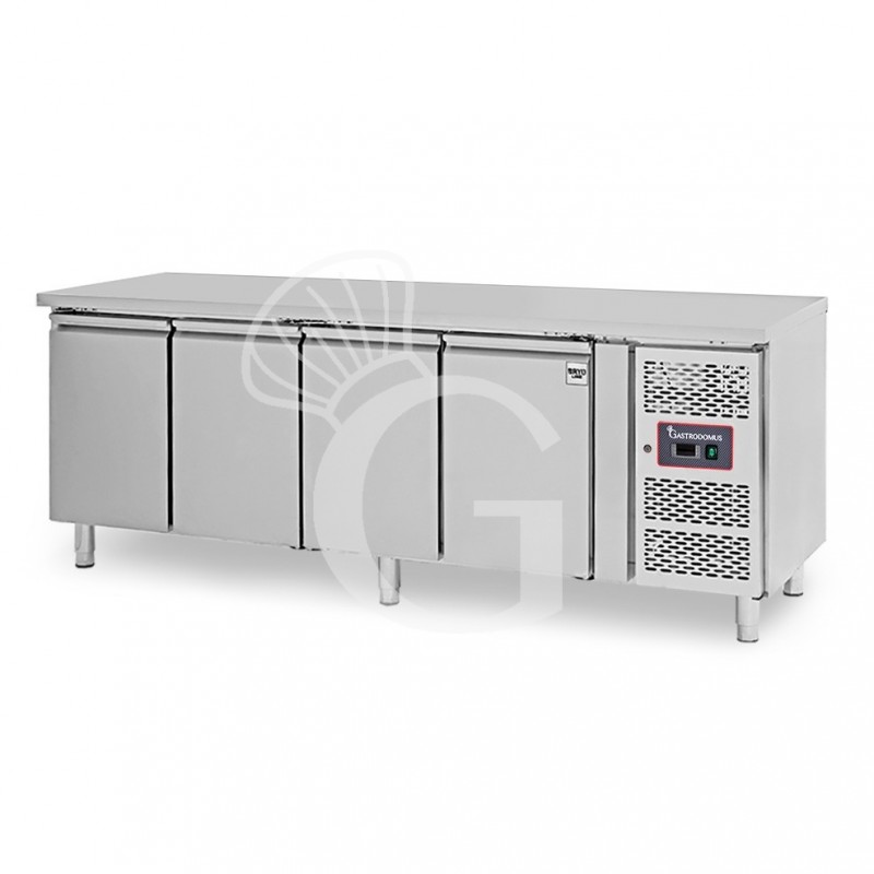Tavolo Refrigerato 4 porte Prof. 700 mm -2°C/+8°C classe energetica E