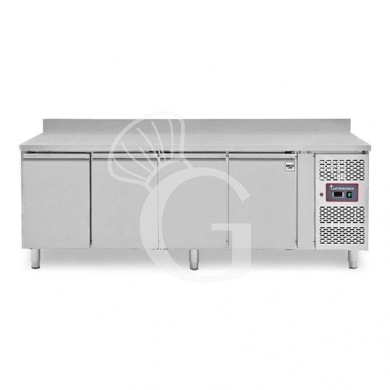 Tavolo Refrigerato 4 porte alzatina Prof. 600 mm -2°C/+8°C classe energetica D
