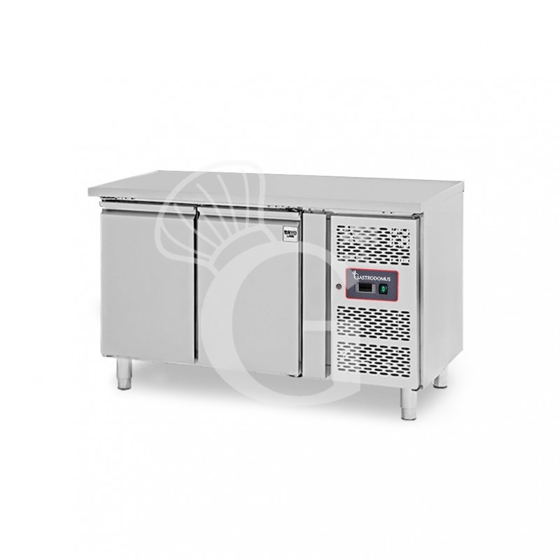 Tavolo Refrigerato Pasticceria 2 porte 600 x 400 mm piano in inox -2°C/+8°C classe energetica E