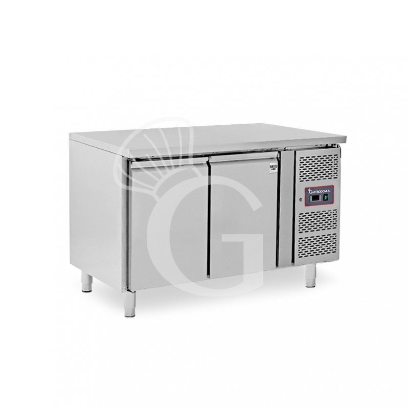 Tavolo Refrigerato Pasticceria 2 porte 600 x 400 mm piano in inox -2°C/+8°C classe energetica E