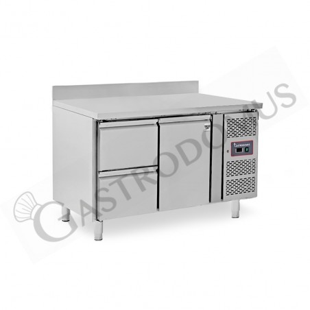 Tavolo Refrigerato 2 cassetti 1 porta 700 mm -2°C/+8°C alzatina per Gastronomia Tavolo Refrigerato 2 cassetti 1 porta 700 mm -2°C/+8°C alzatina per Gastronomia