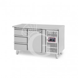Tavolo Refrigerato 3 cassetti 1 porta 700 mm -2°C/+8°C