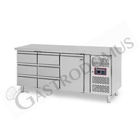 Tavolo Refrigerato 6 cassetti 1 porta 700 mm -2°C/+8°C Tavolo Refrigerato 6 cassetti 1 porta 700 mm -2°C/+8°C
