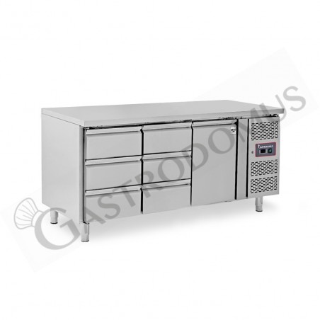 Tavolo Refrigerato 6 cassetti 1 porta 700 mm -2°C/+8°C Tavolo Refrigerato 6 cassetti 1 porta 700 mm -2°C/+8°C