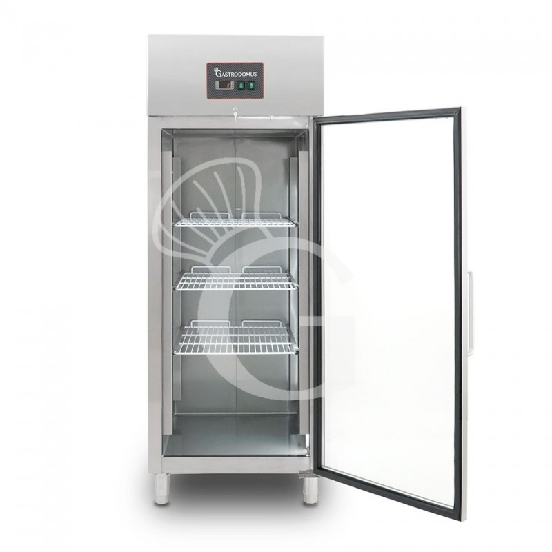 Armadio refrigerato ventilato  porta in vetro - 2°C/ +8°C 650 LT tropicalizzato