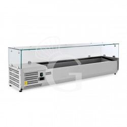 Vetrina Refrigerata Per Condimenti E Pizza - 10 GN 1/4, Temperatura +2°C/+8°C, Acciaio Inox, 2000x335x435mm - Foto 13