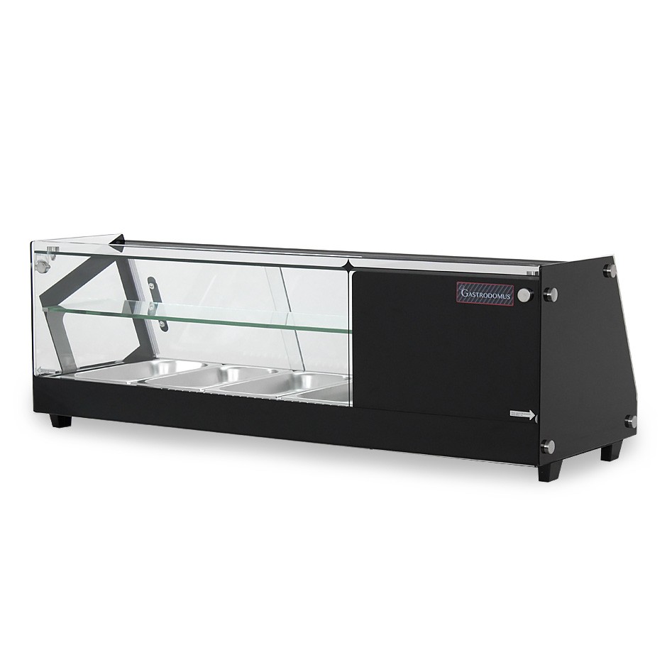 Vetrina tapas 4 bacinelle GN1/3 160 W L 1120 mm x P 395 mm x H 375 mm